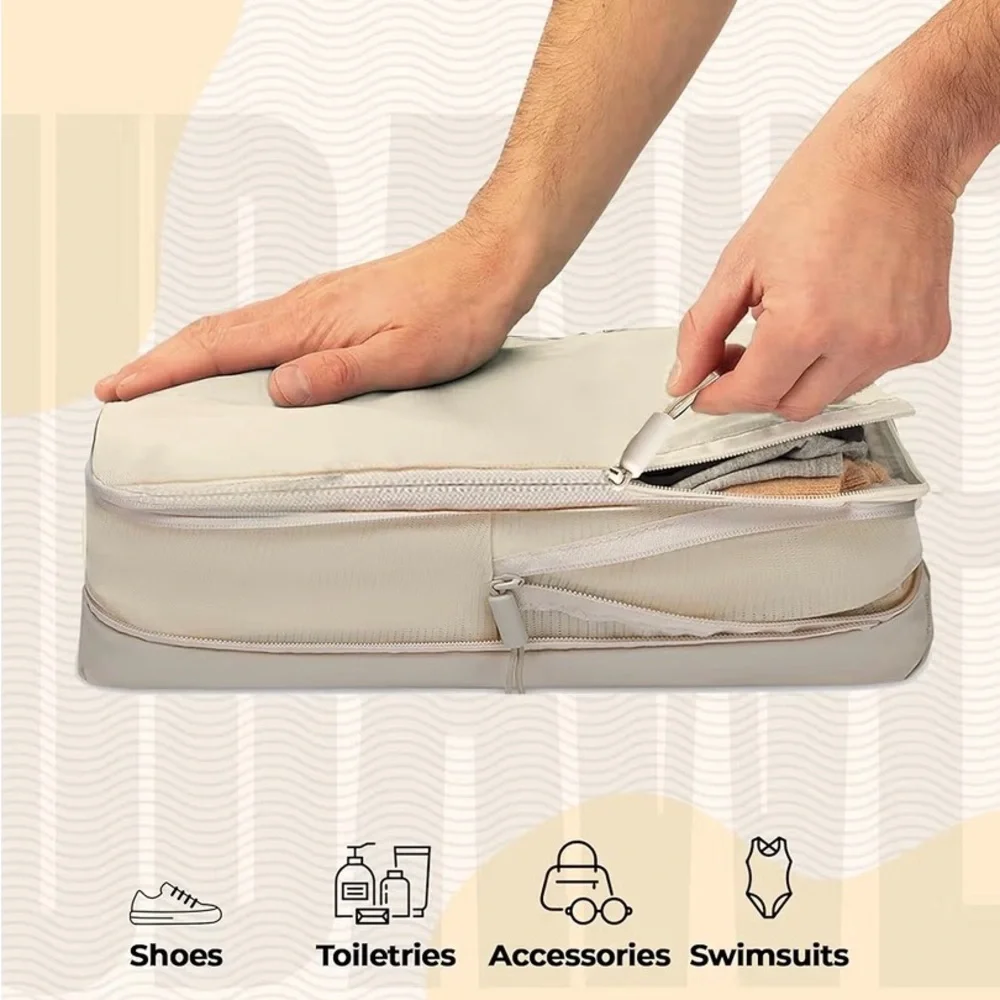 Cream Home Storage Organizer Set